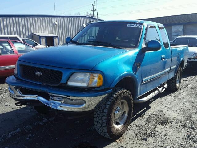 1FTRX18L0WNB31206 - 1998 FORD F150 BLUE photo 2