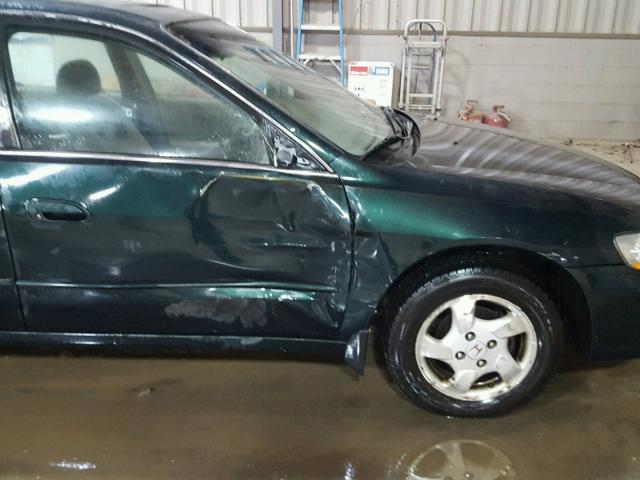 1HGCG6672XA005433 - 1999 HONDA ACCORD EX GREEN photo 9