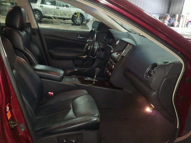 1N4AA51E69C846515 - 2009 NISSAN MAXIMA S BURGUNDY photo 5