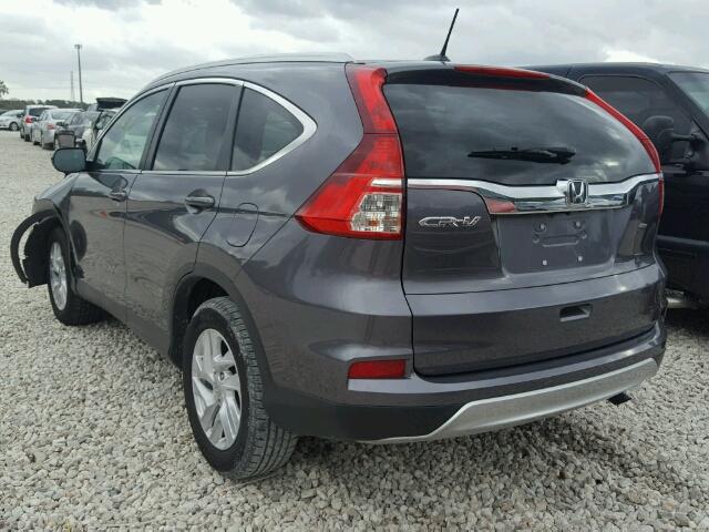 2HKRM3H76GH544255 - 2016 HONDA CR-V EXL GRAY photo 3