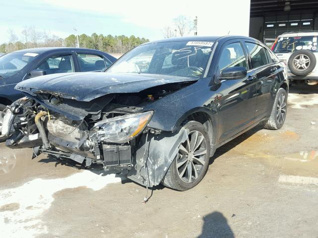 1C3CCBBB1DN594772 - 2013 CHRYSLER 200 TOURIN BLACK photo 2