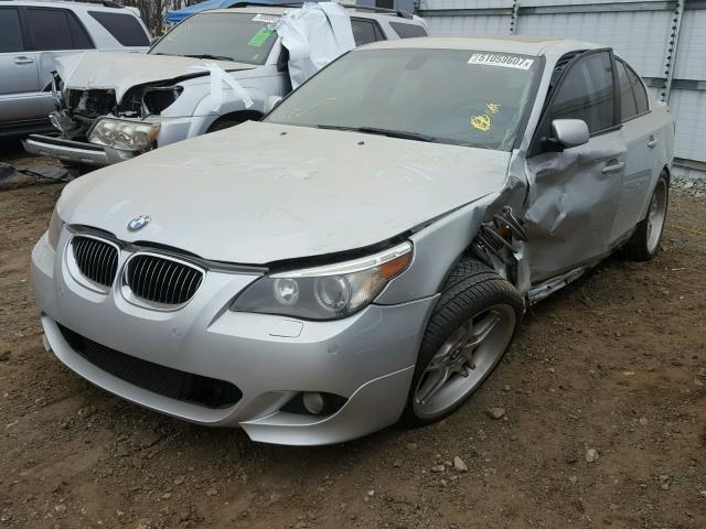 WBANB33555CN67123 - 2005 BMW 545 I SILVER photo 2