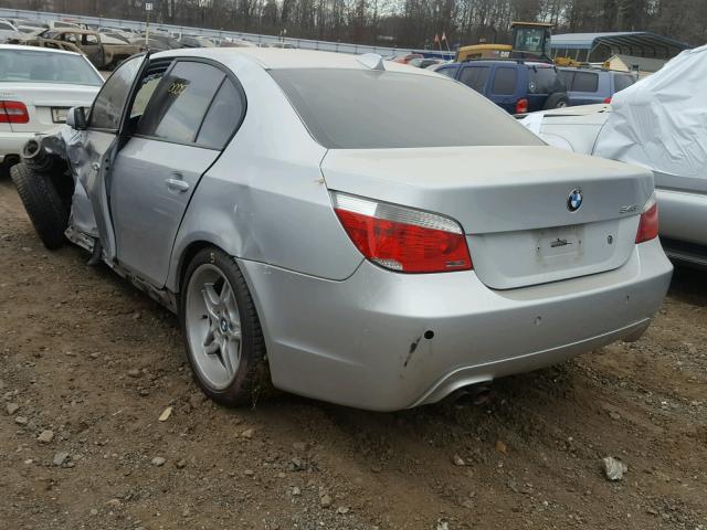 WBANB33555CN67123 - 2005 BMW 545 I SILVER photo 3