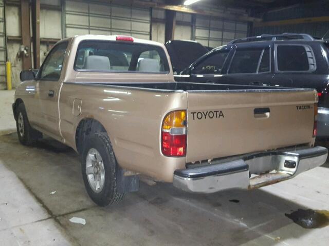 4TANL42N1XZ507035 - 1999 TOYOTA TACOMA BROWN photo 3