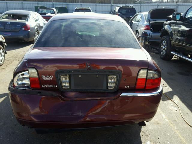 1LNHM86S43Y680887 - 2003 LINCOLN LS BURGUNDY photo 9