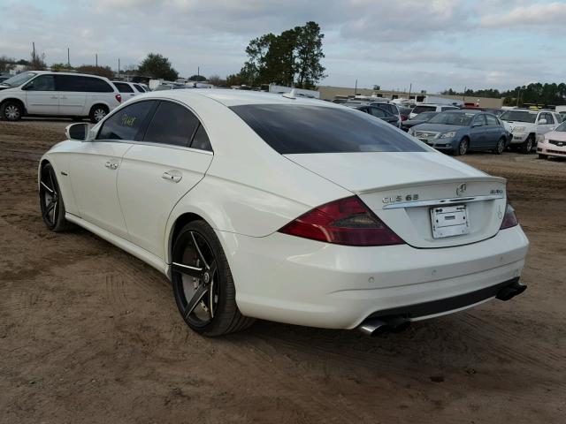 WDDDJ77X69A150024 - 2009 MERCEDES-BENZ CLS 63 AMG WHITE photo 3