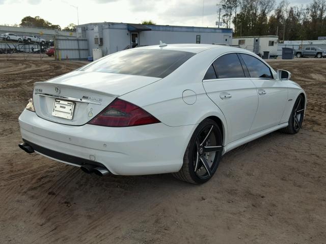 WDDDJ77X69A150024 - 2009 MERCEDES-BENZ CLS 63 AMG WHITE photo 4