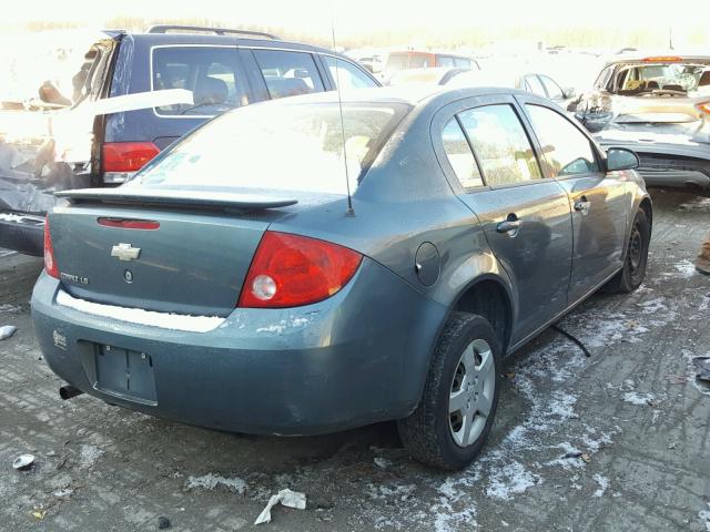 1G1AK55F377336325 - 2007 CHEVROLET COBALT LS BLUE photo 4