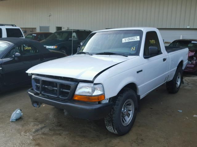 1FTYR10C1XPA70861 - 1999 FORD RANGER WHITE photo 2