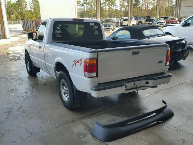 1FTYR10C1XPA70861 - 1999 FORD RANGER WHITE photo 3