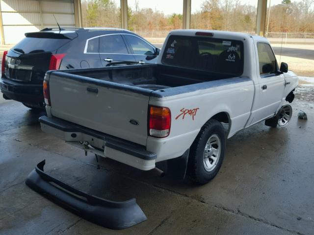 1FTYR10C1XPA70861 - 1999 FORD RANGER WHITE photo 4