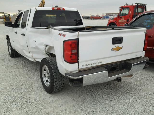 1GCVKPEH5EZ288429 - 2014 CHEVROLET SILVERADO WHITE photo 3