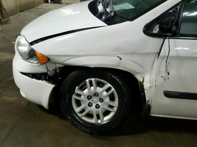 1D4GP24R67B110468 - 2007 DODGE GRAND CARA WHITE photo 9