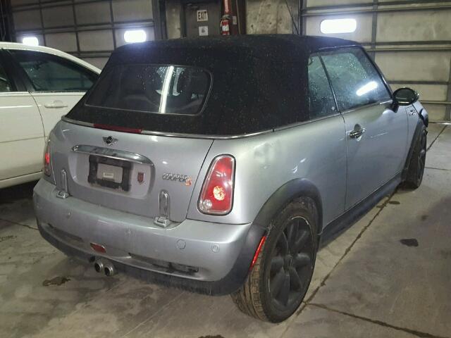 WMWRH33515TK56319 - 2005 MINI COOPER S SILVER photo 4