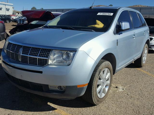 2LMDU88C48BJ32336 - 2008 LINCOLN MKX BLUE photo 2