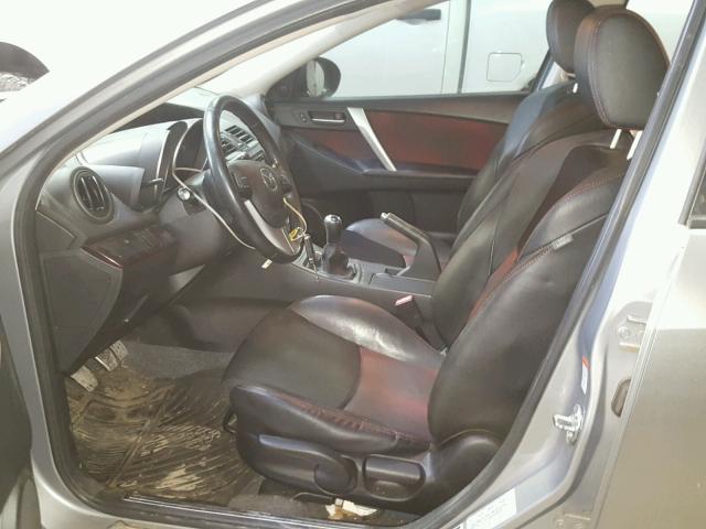 JM1BL1K45B1474674 - 2011 MAZDA SPEED 3 GRAY photo 5