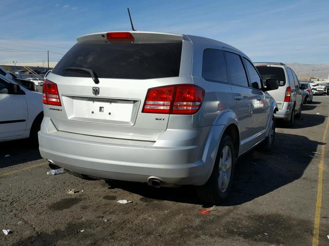 3D4GG57V99T157750 - 2009 DODGE JOURNEY SX SILVER photo 4