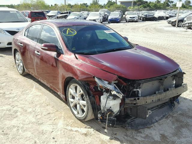 1N4AA5AP2CC821149 - 2012 NISSAN MAXIMA S BURGUNDY photo 1