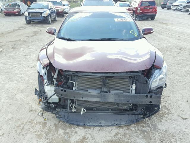 1N4AA5AP2CC821149 - 2012 NISSAN MAXIMA S BURGUNDY photo 9