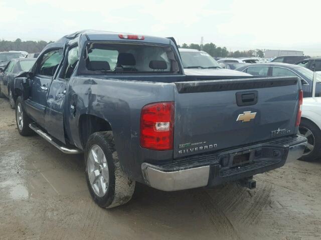 3GCRCSE03AG211127 - 2010 CHEVROLET SILVERADO BLUE photo 3