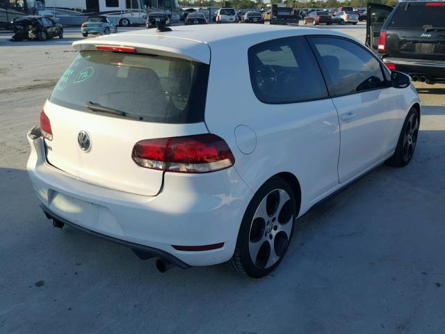 WVWEV7AJXBW110996 - 2011 VOLKSWAGEN GTI WHITE photo 4