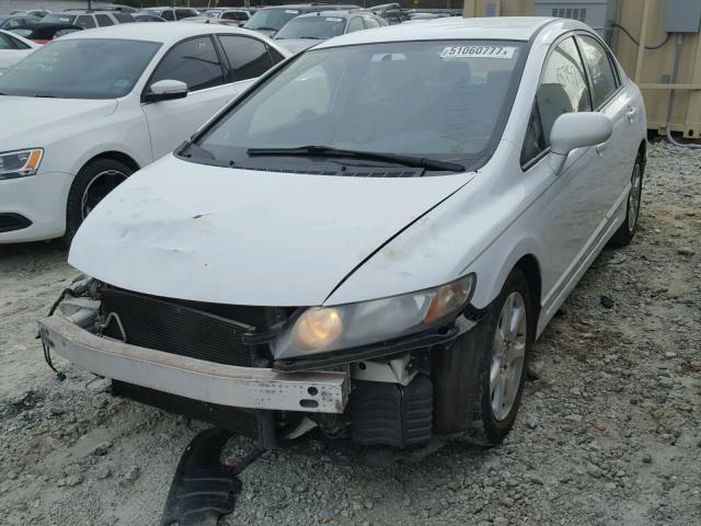 2HGFA16579H300175 - 2009 HONDA CIVIC LX WHITE photo 2