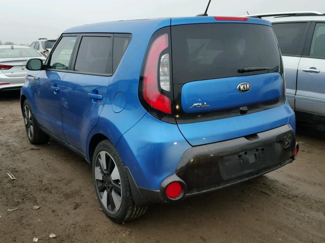 KNDJP3A5XG7298022 - 2016 KIA SOUL + BLUE photo 3