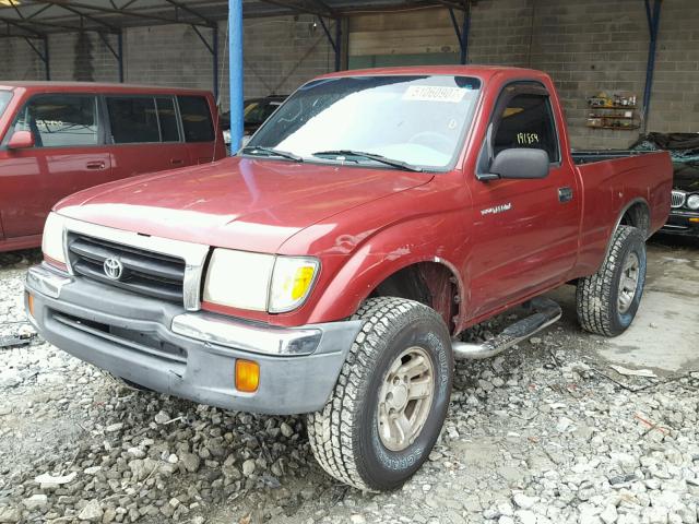 4TANM92N0YZ640204 - 2000 TOYOTA TACOMA PRE MAROON photo 2