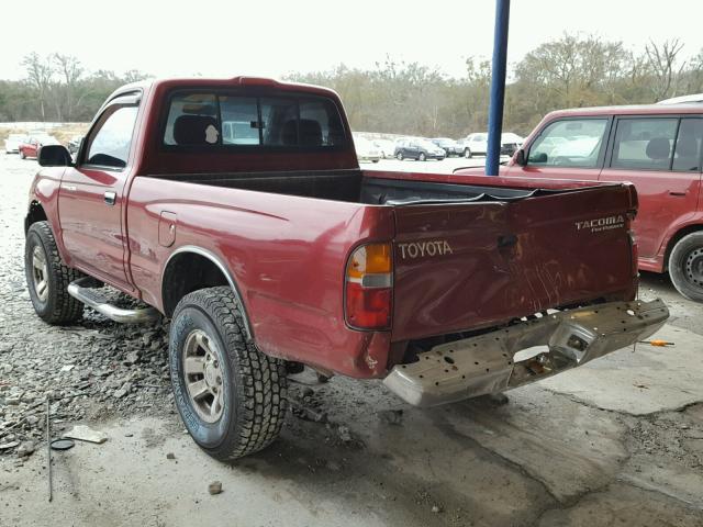 4TANM92N0YZ640204 - 2000 TOYOTA TACOMA PRE MAROON photo 3