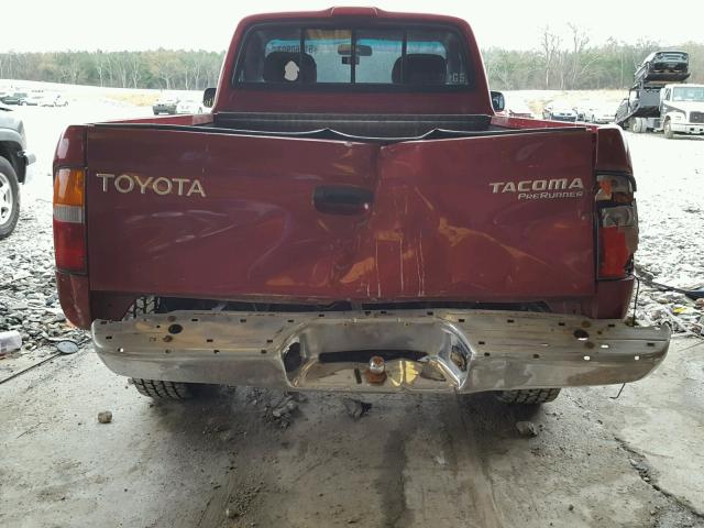 4TANM92N0YZ640204 - 2000 TOYOTA TACOMA PRE MAROON photo 9