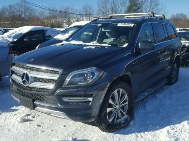 4JGDF7CE0EA388733 - 2014 MERCEDES-BENZ GL 450 4MA GRAY photo 2