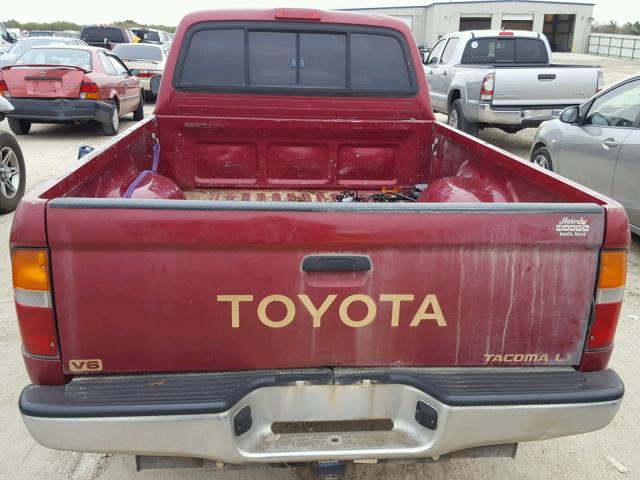 4TAWN72N2VZ261528 - 1997 TOYOTA TACOMA XTR MAROON photo 6