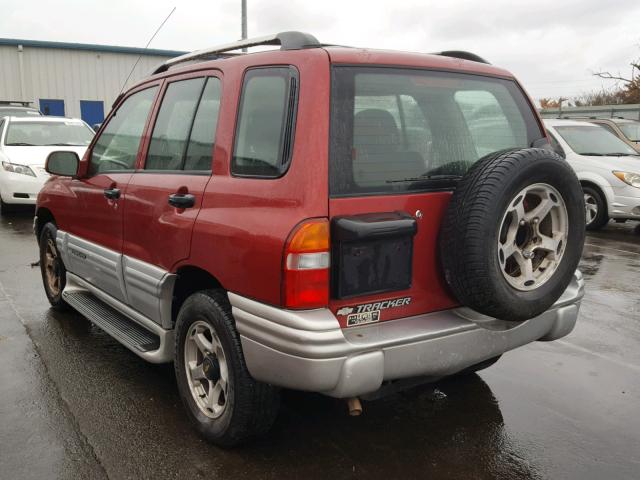 2CNBJ634316953801 - 2001 CHEVROLET TRACKER LT MAROON photo 3