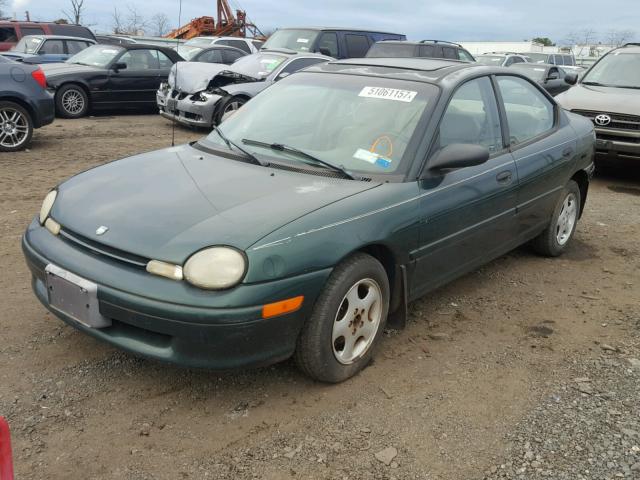 1B3ES47C4WD680303 - 1998 DODGE NEON HIGHL GREEN photo 2