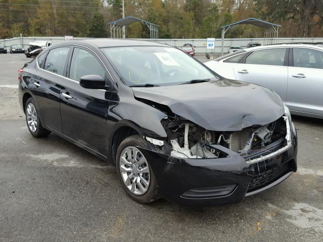 3N1AB7AP5FL635779 - 2015 NISSAN SENTRA S BLACK photo 1