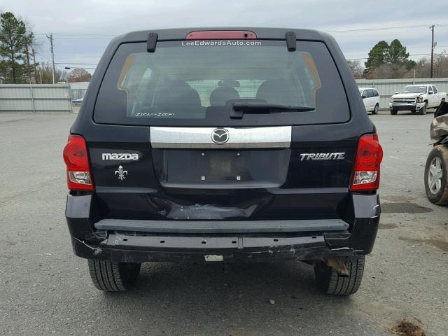 4F2CZ02Z78KM14598 - 2008 MAZDA TRIBUTE I BLACK photo 9