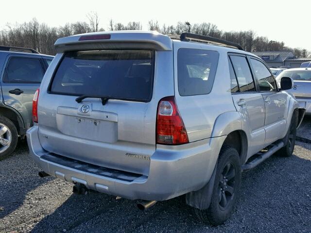 JTEBU14R28K006583 - 2008 TOYOTA 4RUNNER SR SILVER photo 4