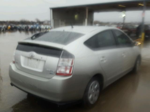 JTDKB20U357036507 - 2005 TOYOTA PRIUS SILVER photo 4