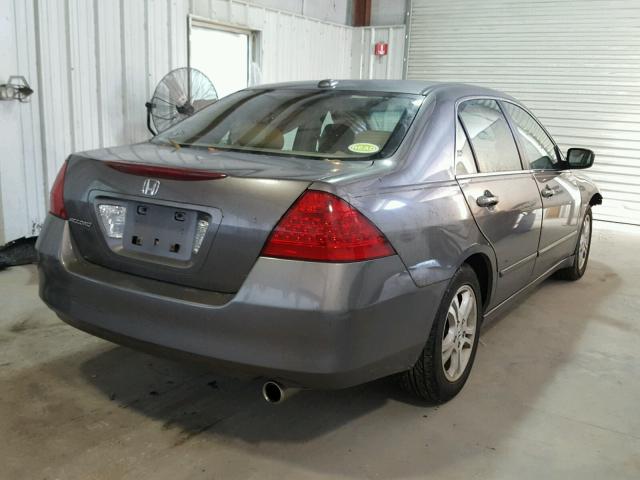 1HGCM56707A130031 - 2007 HONDA ACCORD EX CHARCOAL photo 4