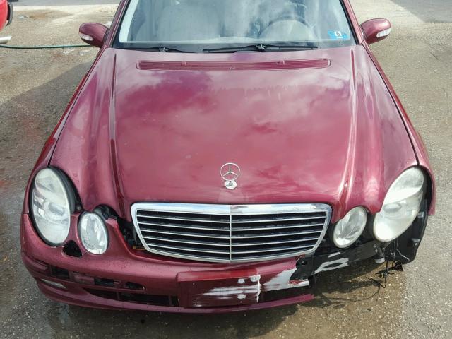 WDBUF70J23A110479 - 2003 MERCEDES-BENZ E 500 RED photo 7