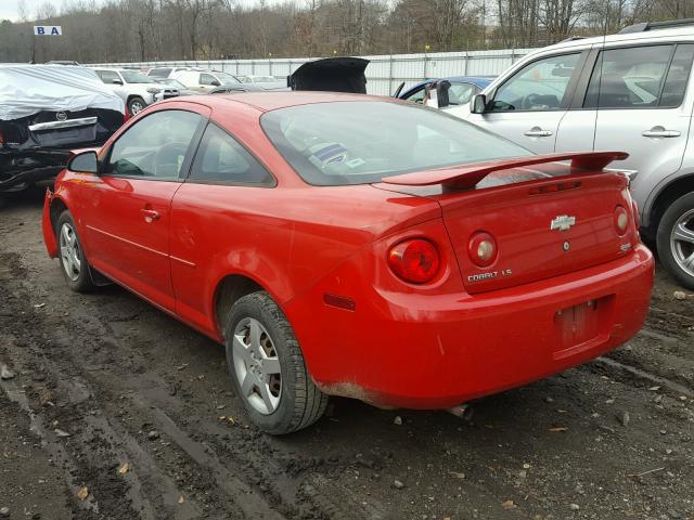 1G1AK15F777262108 - 2007 CHEVROLET COBALT LS RED photo 3