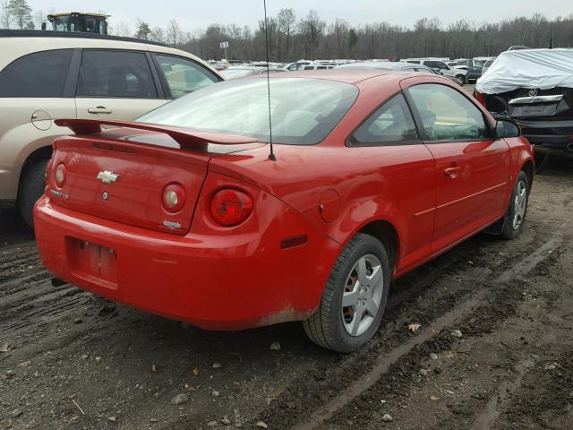 1G1AK15F777262108 - 2007 CHEVROLET COBALT LS RED photo 4