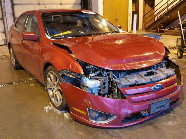 3FAHP0JA9BR335451 - 2011 FORD FUSION SEL RED photo 1