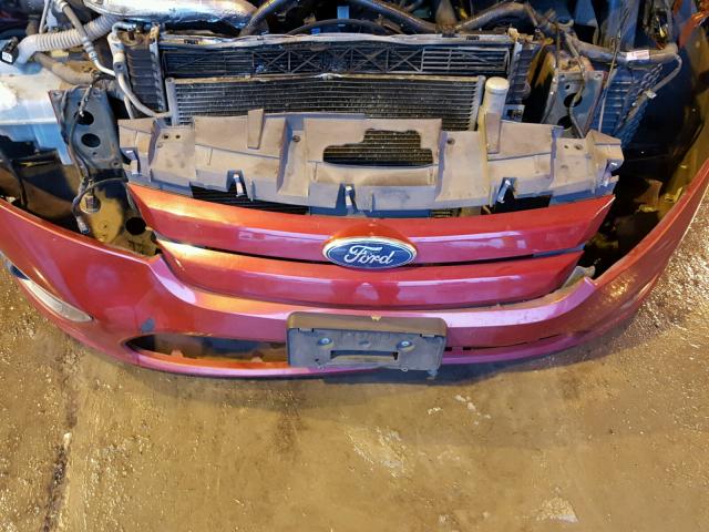 3FAHP0JA9BR335451 - 2011 FORD FUSION SEL RED photo 9