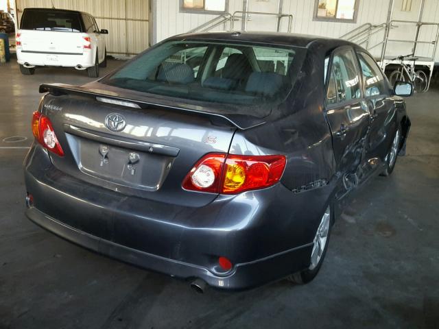 1NXBU4EE2AZ210713 - 2010 TOYOTA COROLLA BA GRAY photo 4