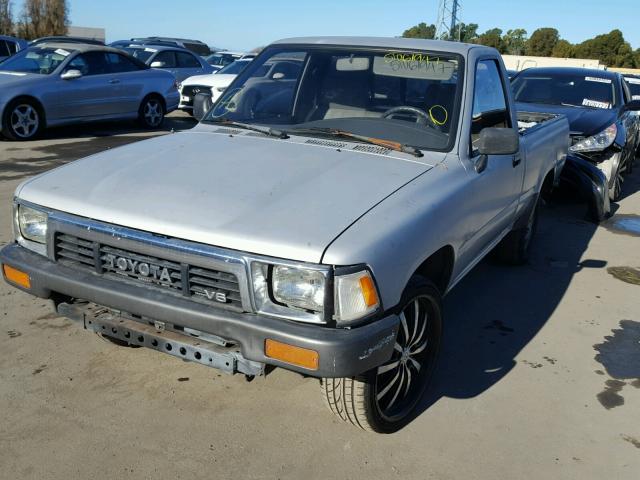 JT4RN81A9M0076532 - 1991 TOYOTA PICKUP 1/2 SILVER photo 2