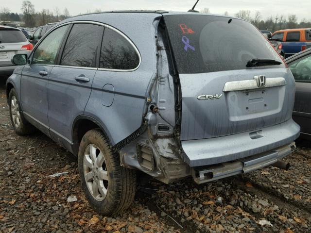 JHLRE38717C032155 - 2007 HONDA CR-V EXL BLUE photo 3