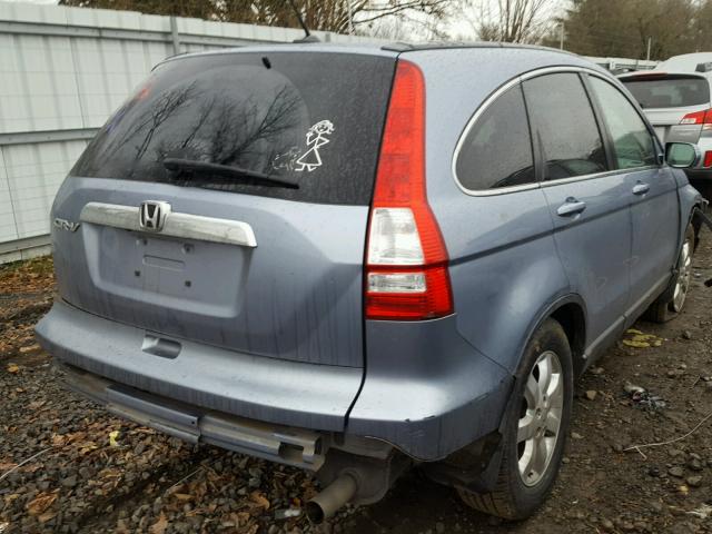 JHLRE38717C032155 - 2007 HONDA CR-V EXL BLUE photo 4