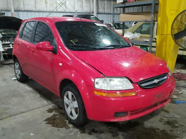 KL1TD66616B639752 - 2006 CHEVROLET AVEO BASE Kırmızı fotoğraf 1