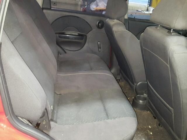 KL1TD66616B639752 - 2006 CHEVROLET AVEO BASE Kırmızı fotoğraf 6